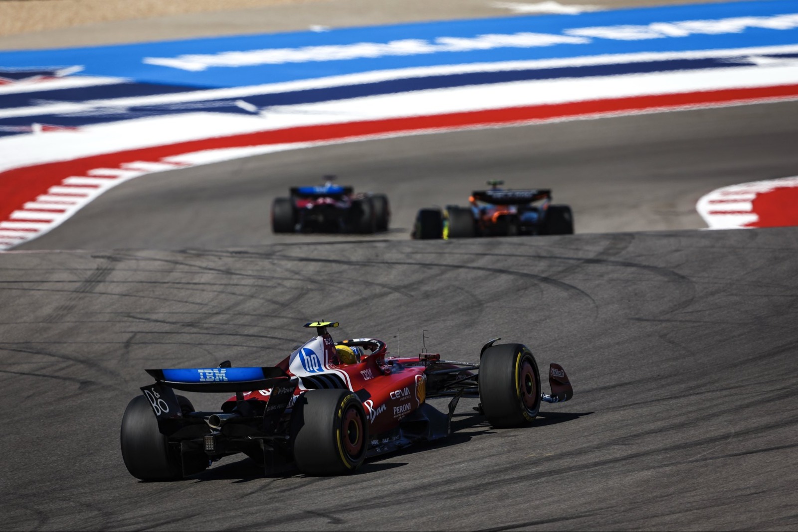 Charles Leclerc raih podium di F1 GP Amerika Serikat.