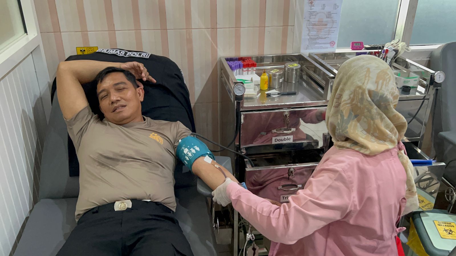 Wujud kepedulian dan solidaritas kemanusiaan Polresta Banyuwangi.