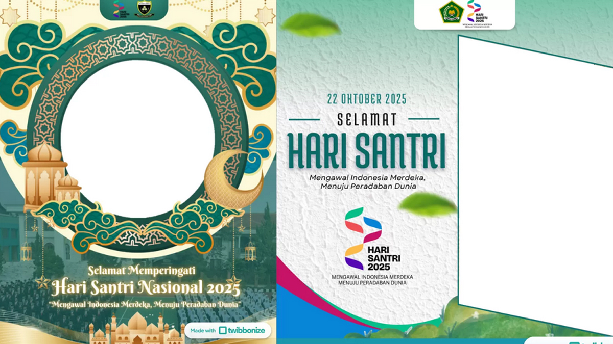 Twibbon Hari Santri Nasional 2025.