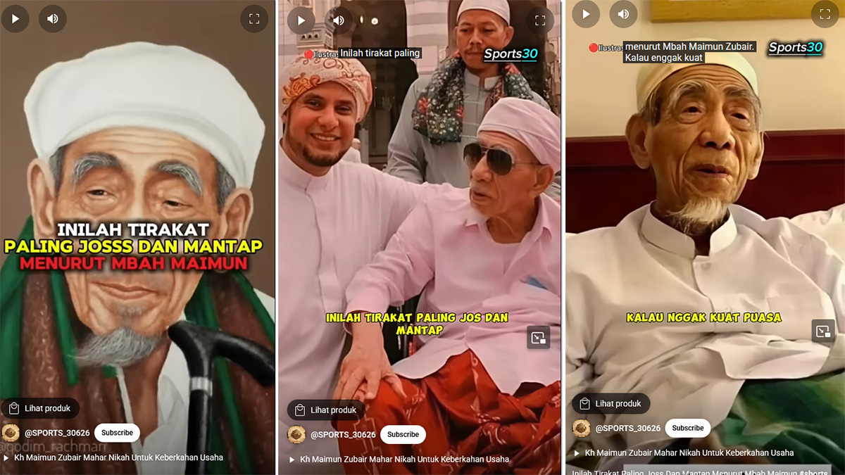 Almarhum KH Maimun Zubair.