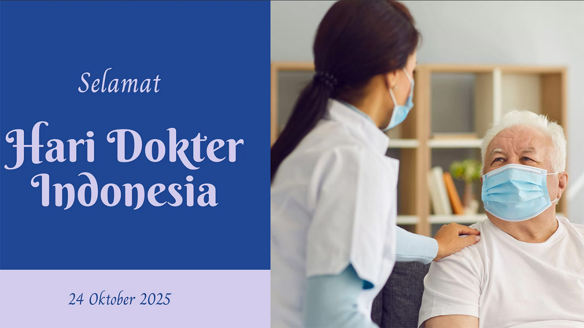 Hari Dokter Indonesia jatuh hari ini Jumat 24 Oktober 2025.