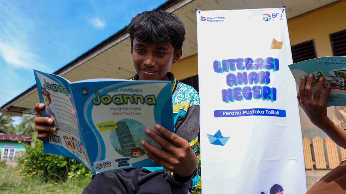 Literasi anak negeri dari BRI Peduli.