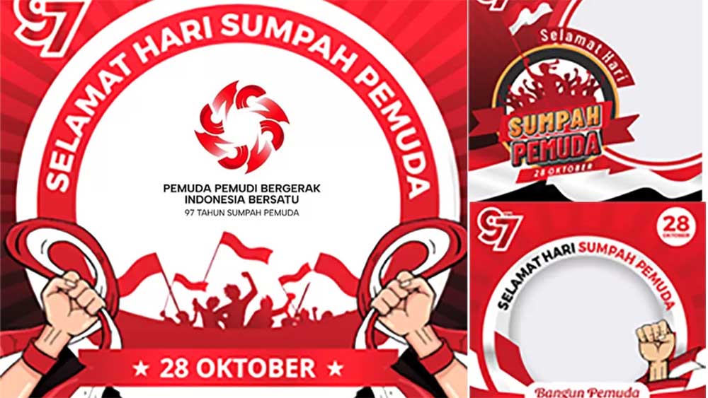 Kumpulan Link Twibbon Hari Sumpah Pemuda 2025 ke 97 Gratis Tinggal Pakai di Medsos.