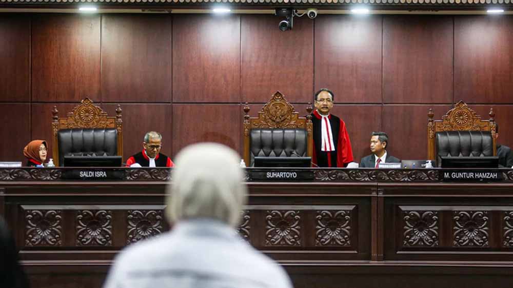 ILUSTRASI sidang uji materi di Mahkamah Konstitusi (MK).
