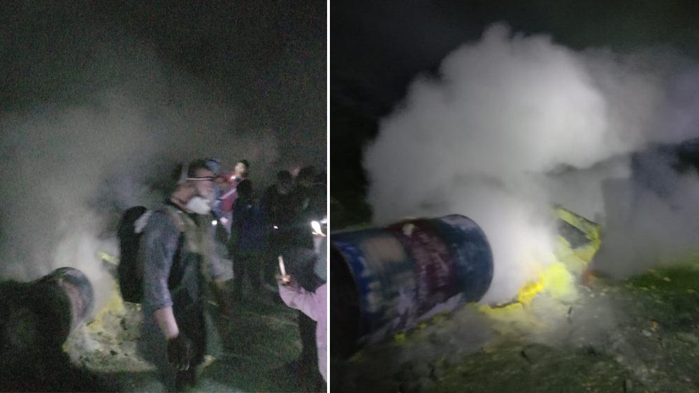DITUTUP: Mulai Sabtu dini hari (1/11), fenomena blue fire di TWA Ijen tak bisa dilihat oleh wisatawan.