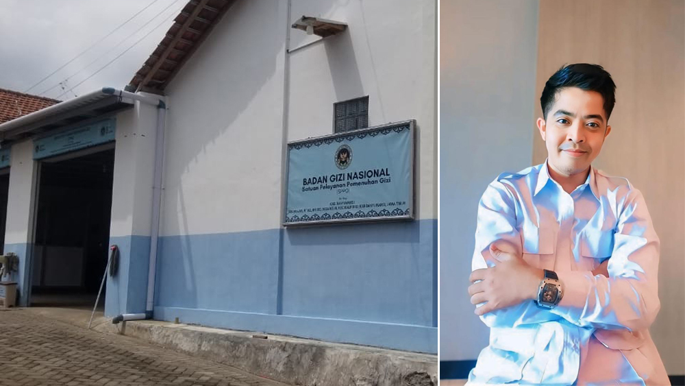 SPPG Desa Kelir, Kecamatan Kalipuro, dilarang beroperasi pasca dugaan kasus keracunan yang menimpa ratusan siswa di tiga sekolah. Insert: Rifki Pria Hartawan