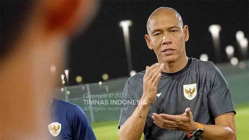Pelatih Timnas Indonesia U-17, Nova Arianto.