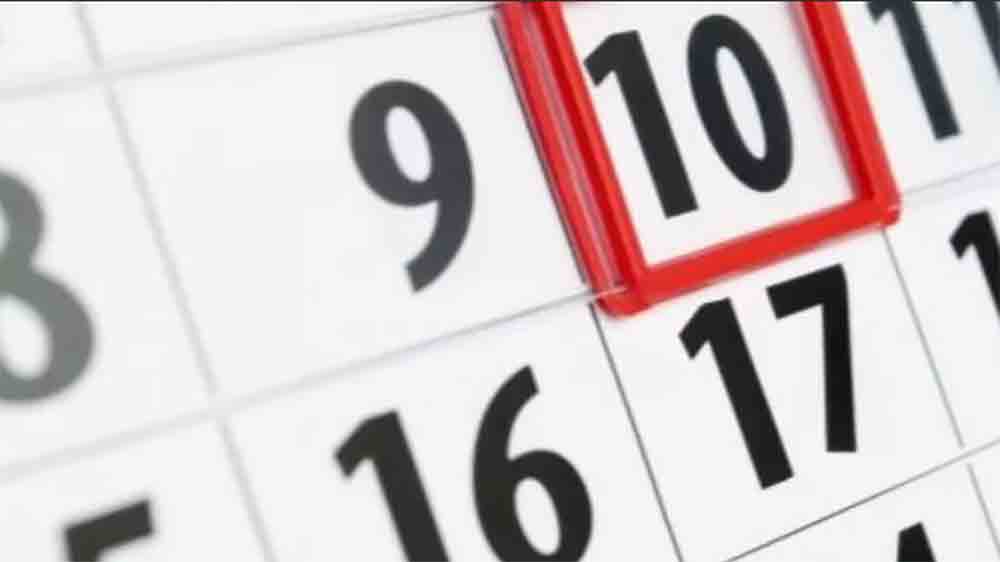 Ilustrasi kalender hari pahlawan 10 November.