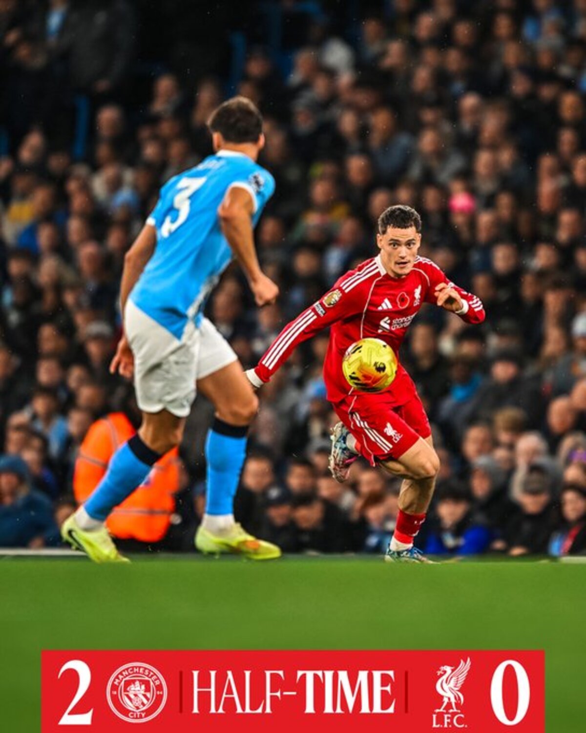 TAKLUK: Liverpool gagal raih tiga poin di makas Manchester City dalam lanjutan Premier League