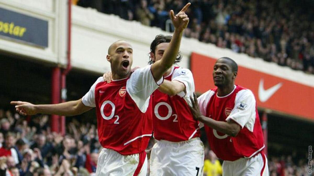 LEGENDA: Thierry Henry menjadi pencetak gol sepanjang masa Arsenal