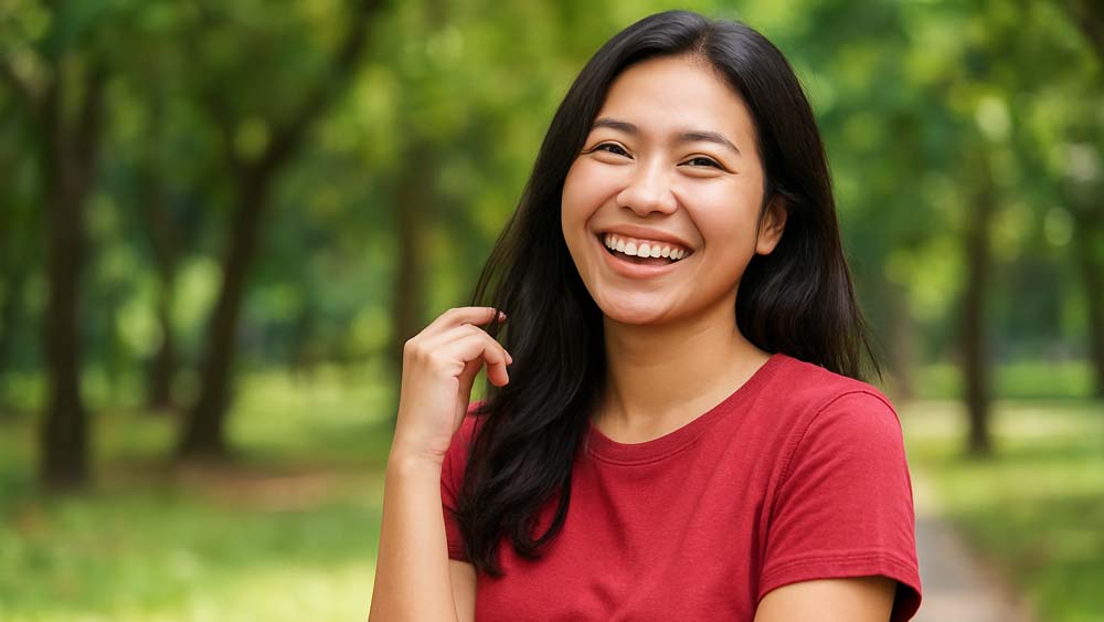 ilustrasi perempuan lajang tetap bahagia dan percaya diri.