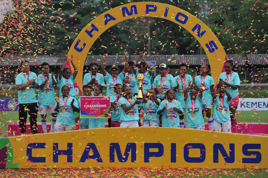 JUARA: Papua Pegunungan berhasil menjadi juara dalam Piala Pertiwi 2025