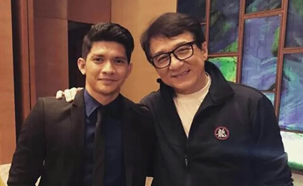 Iko Uwais dengan Jackie Chan.