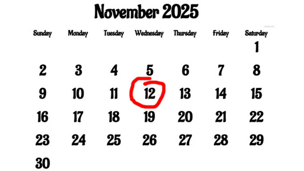 Ilustrasi tanggal 12 November 2025.