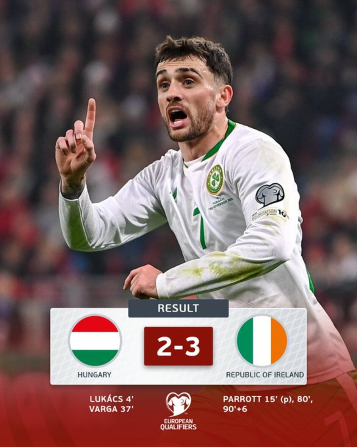 PLAYOFF: Irlandia memastikan satu tempat di babak Playoff Piala Dunia 2026