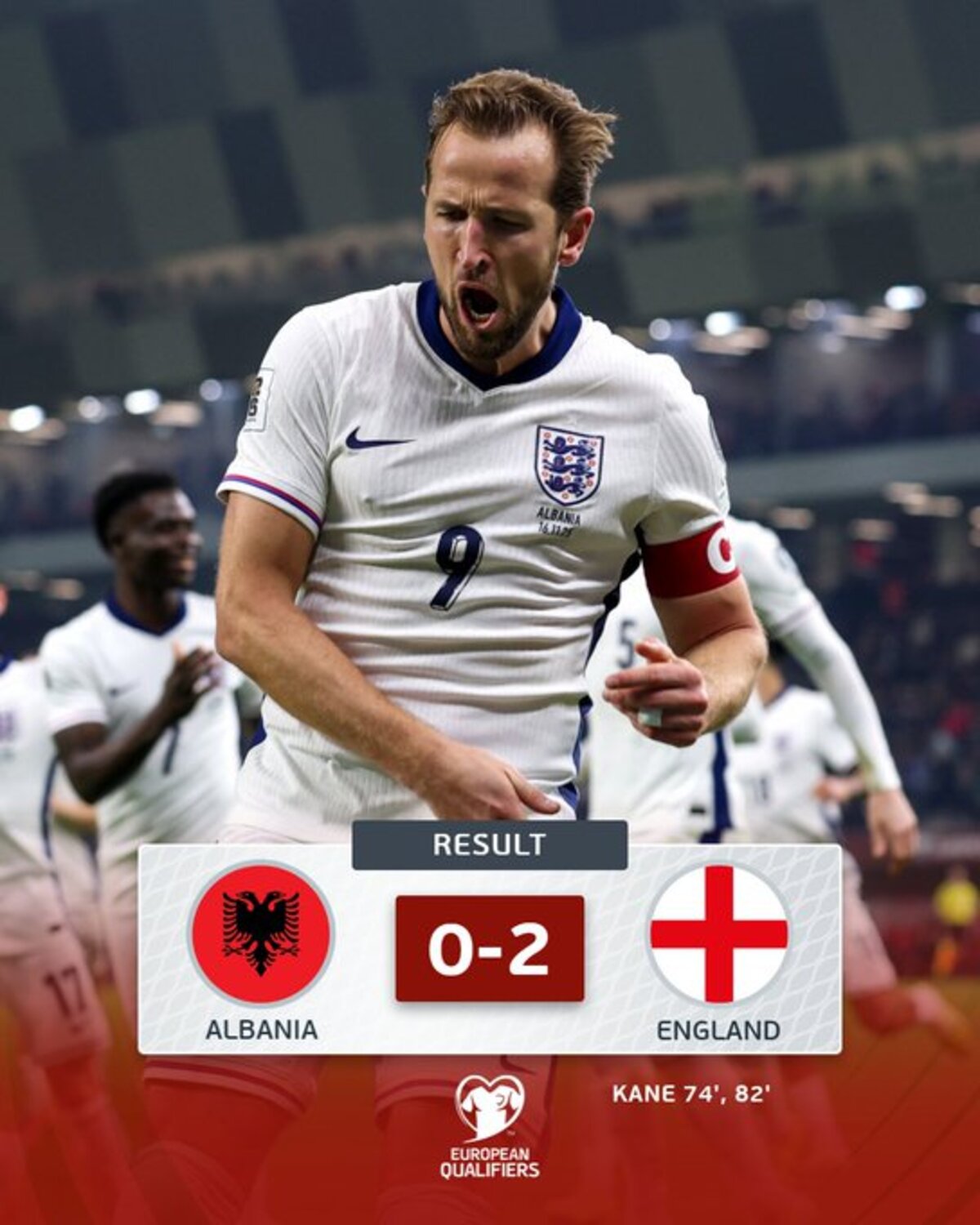 REKOR: Inggris catatkan sejarah usai menundukkan Albania di kualifikasi Piala Dunia 2026