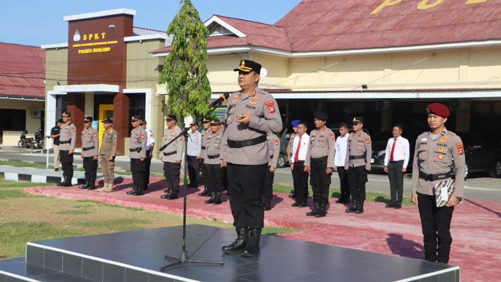 Polres Boalemo Gelar Apel Pasukan Operasi Zebra Otanaha 2025, Tegakkan Disiplin Keamanan Lalu Lintas.