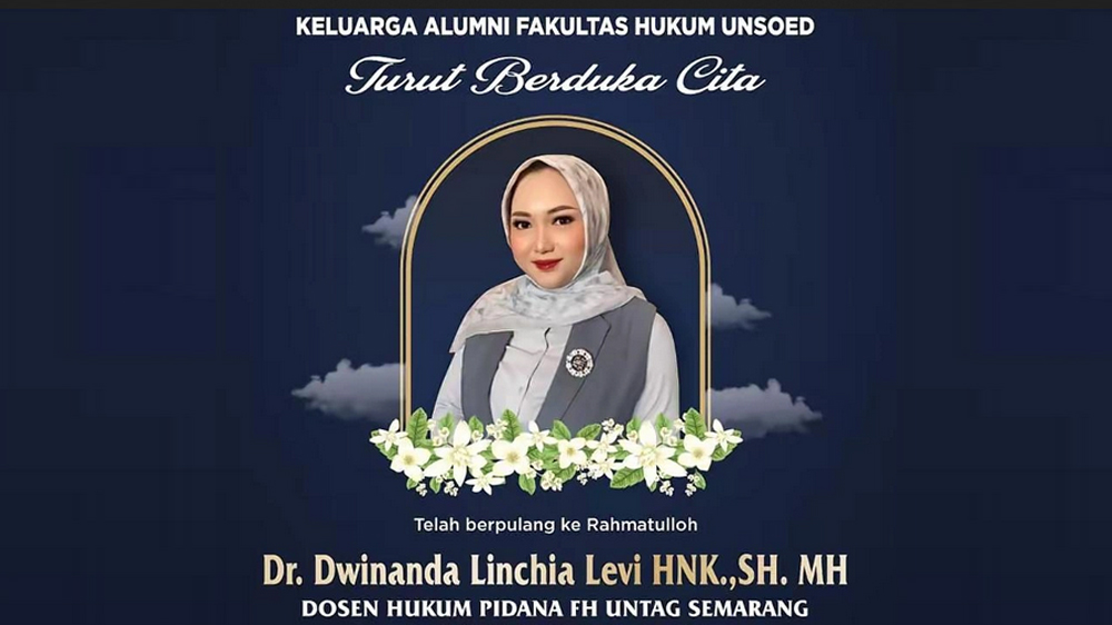 Ucapan duka cita untuk almarhumah Dwinanda Linchia Levi.