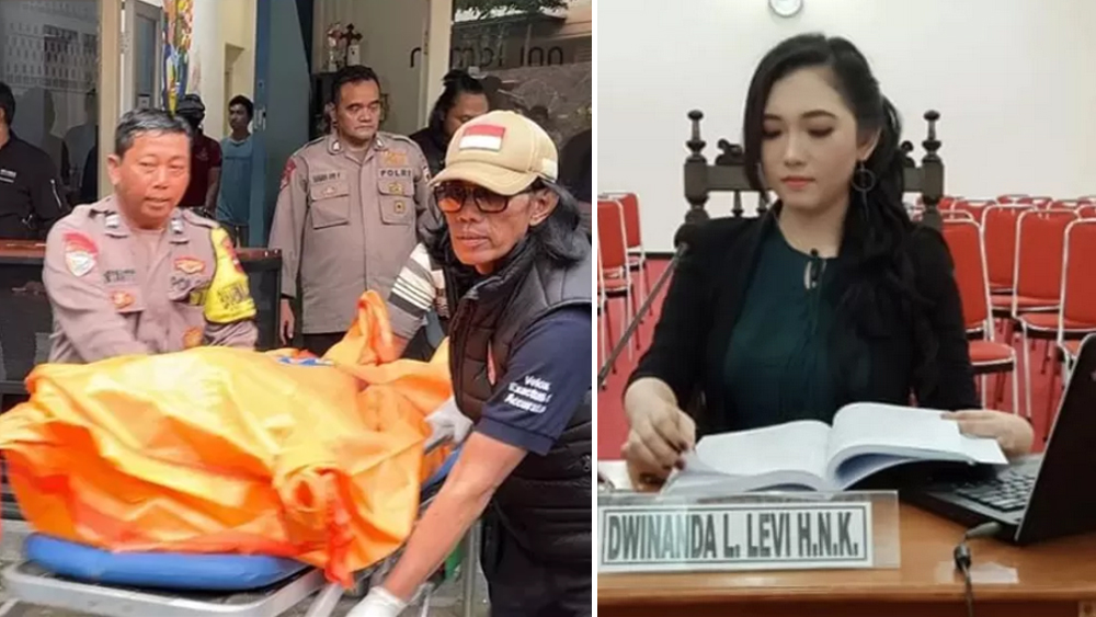 Jenasah Dosen Untag Semarang dievakuasi dari kamar hotel. Dwinanda Linchia Levi.