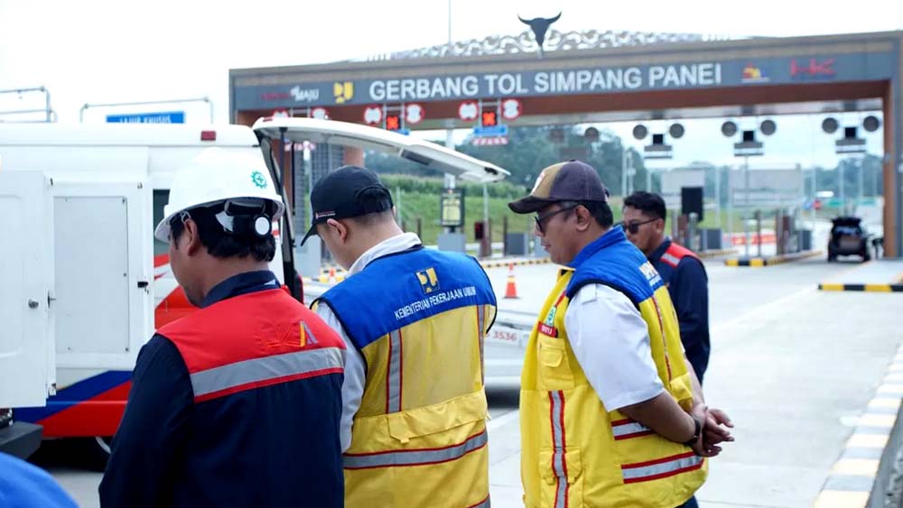 Proses Uji Laik Fungsi segmen Tol Kutepat Sinaksak&ndash;Simpang Panei oleh Hamawas bersama BPJT, Kemenhub, Korlantas, dan BBPJN Sumut.