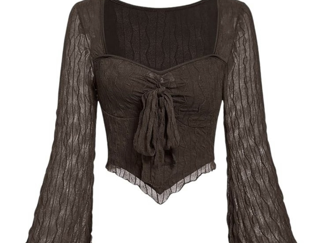 Ilustrasi baju dengan neckline sweetheart yang sesuai untuk torso curvy