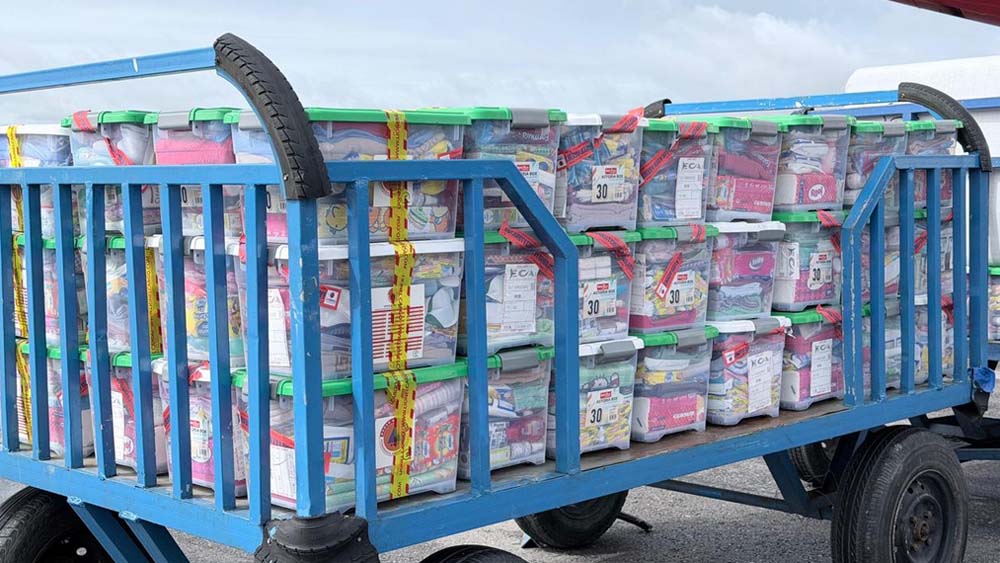 Bantuan dari BNPB untuk korban bencana yang melanda wilayah Sumatera Utara, pada Jumat (29/11).