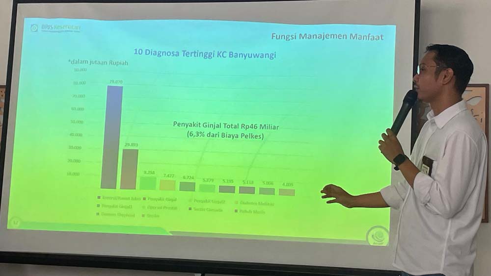 MASIH TINGGI: BPJS Kesehatan Banyuwangi memaparkan angka klaim penyakit selama tahun 2025.