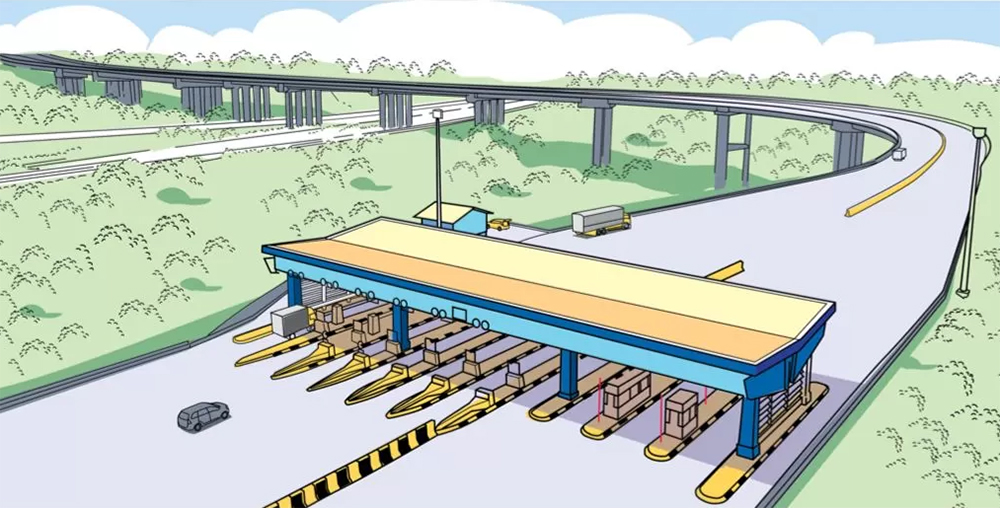 ILUSTRASI proyek jalan tol Tuban, Lamongan, Gresik.
