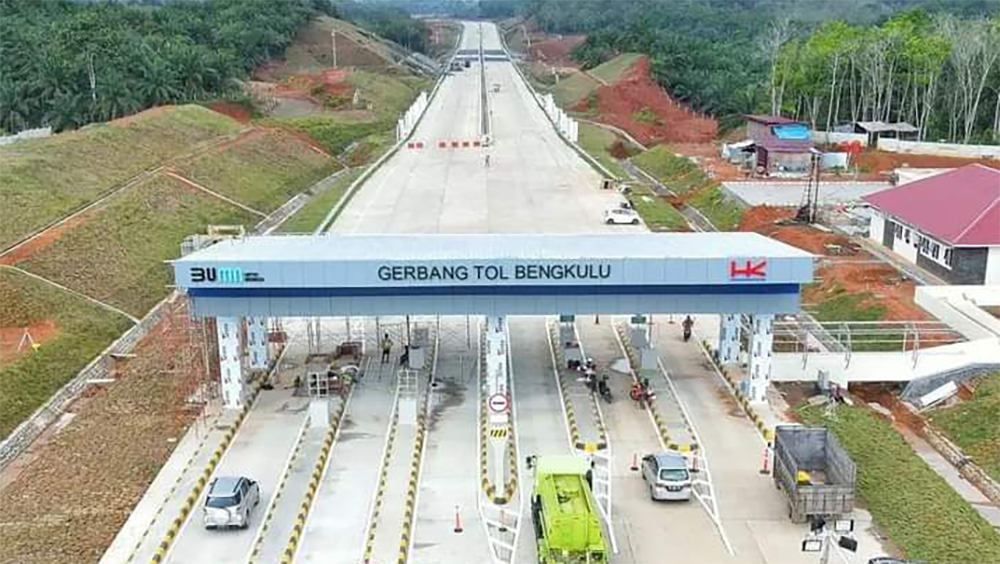 Gerbang Jalan Tol Bengkulu.