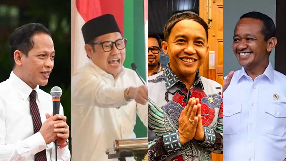 Hanif Faisol Nurofiq, Muhaimin Iskandar, Raja Juli Antoni dan Bahlil Lahadalia.