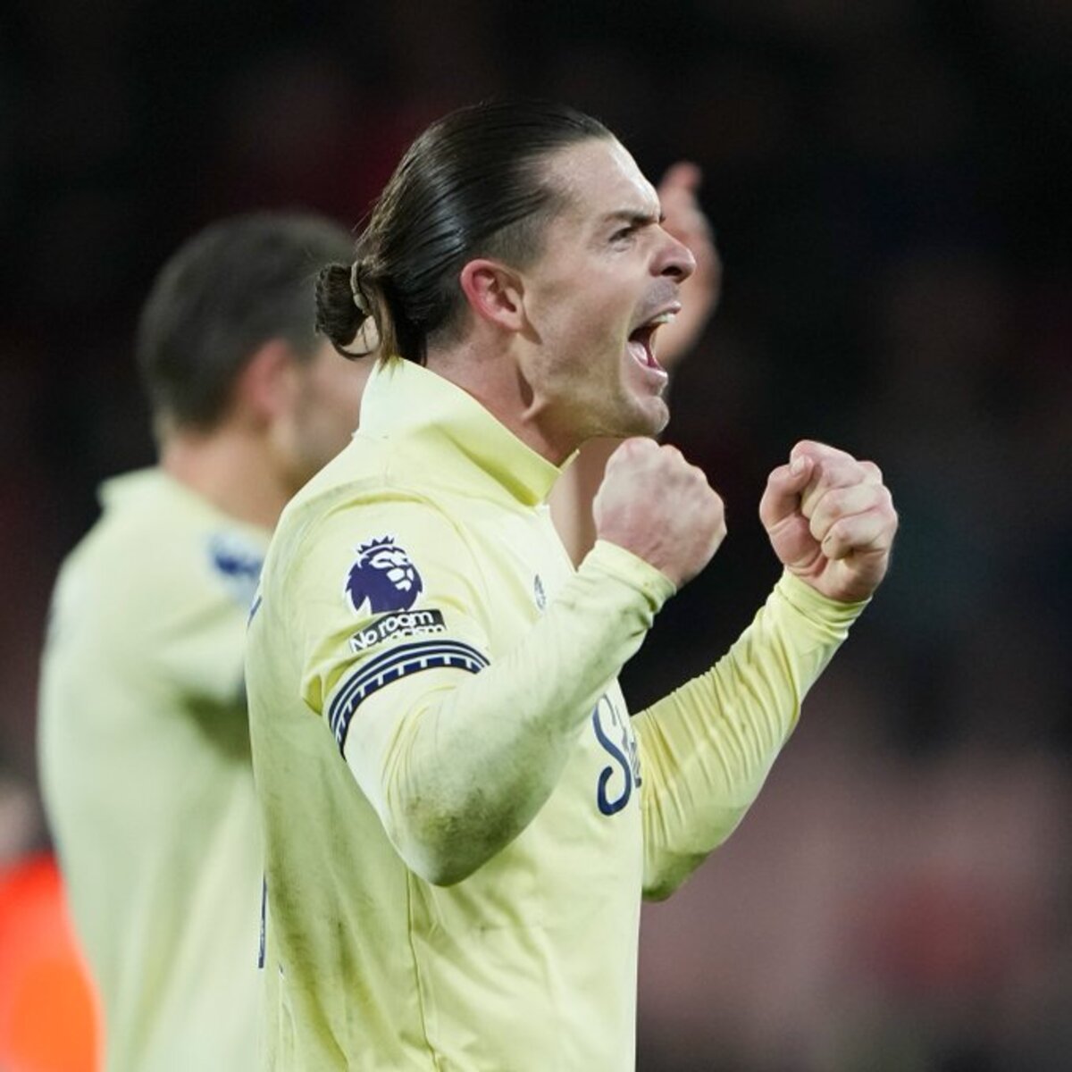 MENANG: Jack Grealish bawa tiga poin bagi Everton