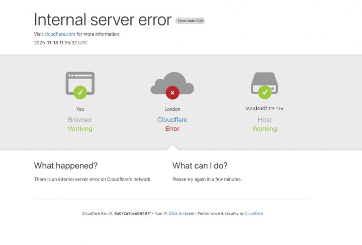 Ilustrasi gangguan cloudflare.