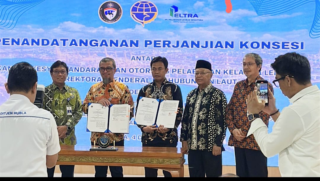 Penandatanganan konsesi 30 tahun Pelabuhan Lembar Sejahtera.