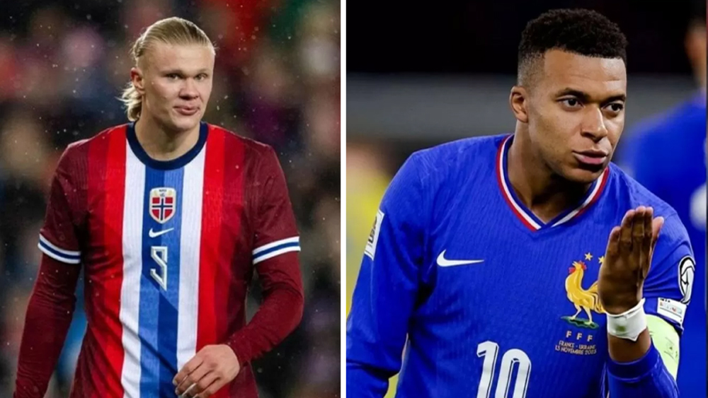 Duel Erling Haaland vs Kylian Mbappe bakal tersaji di Piala Dunia 2026.
