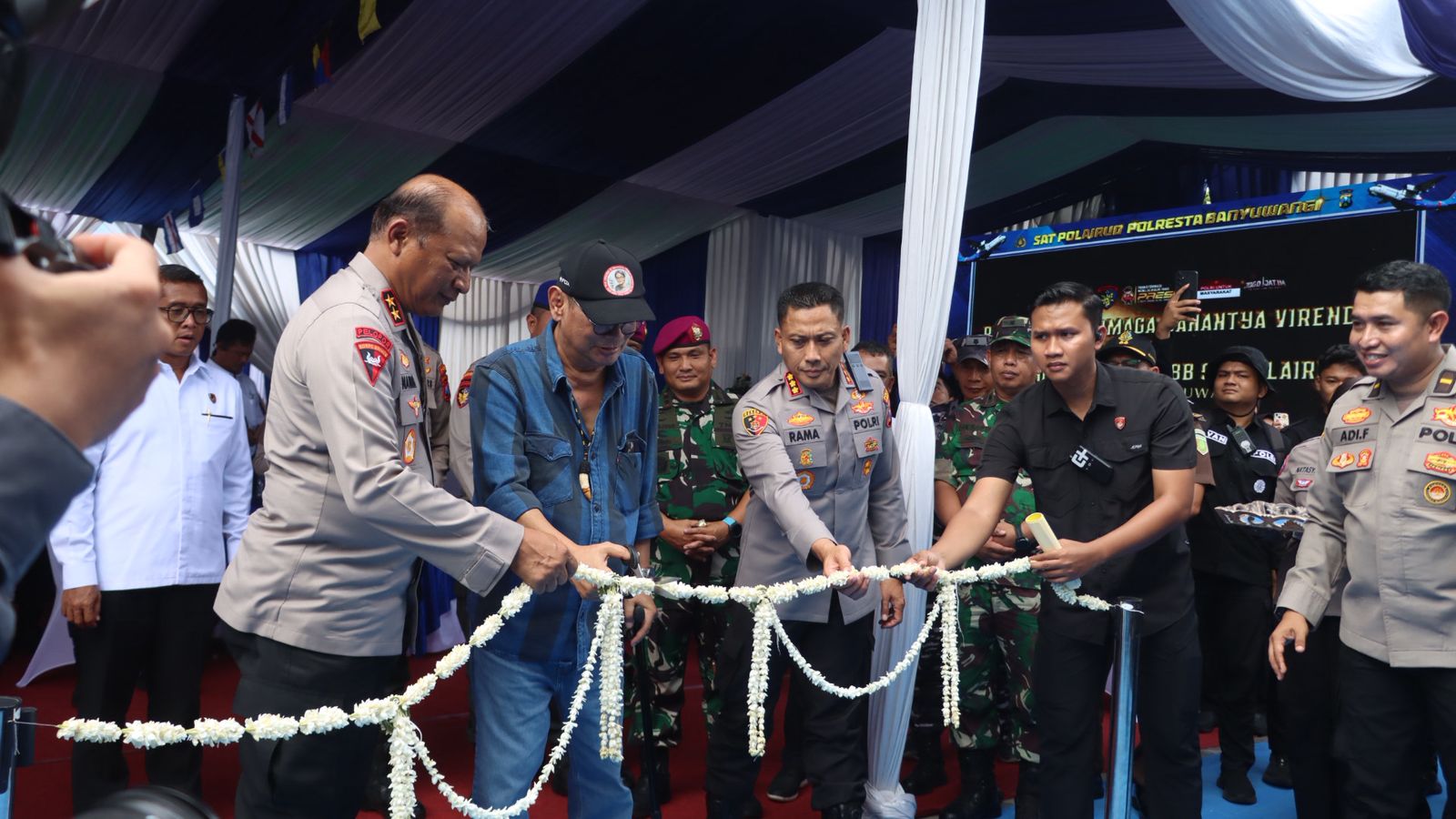 Peresmian Dermaga Danantya Virendra dan kapal RBB.