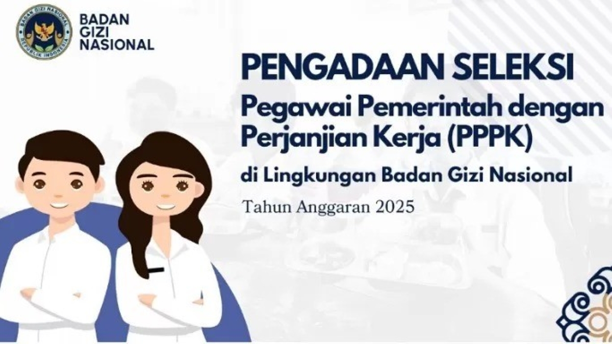 Pendaftaran PPPK BGN 2025 dibuka 5&ndash;10 Desember 2025.