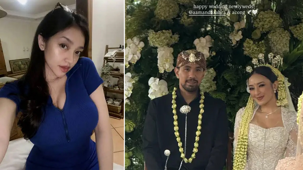 Amanda Zahra, dan doto pernikahannya dengan Adli.