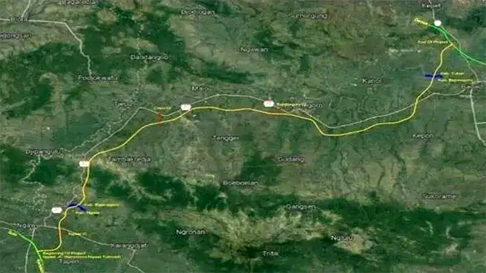 Jalan Tol Ngawi&ndash;Bojonegoro&ndash;Tuban (Ngaroban), salah satu Proyek Strategis Nasional (PSN) yang diharapkan menjadi koridor penting dalam jaringan transportasi Pulau Jawa.