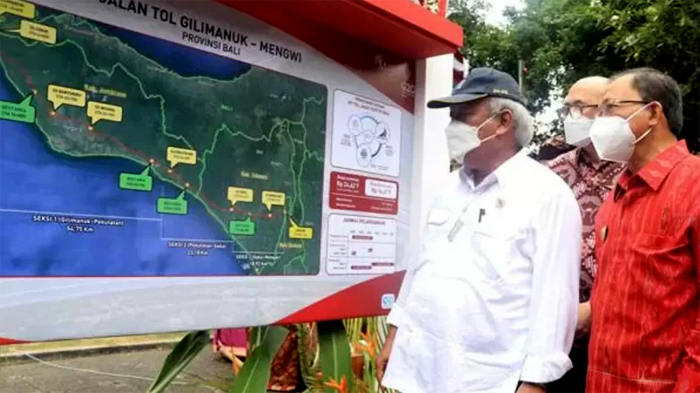 GROUND LANGSUNG BREAK: Seremoni ground breaking Tol Gilimanuk-Mengwi di Pekutatan Timur, Jembrana, sudah dilakukan pada 2022 silam. Hingga Desember 2025, kelanjutan tol ini belum jelas.