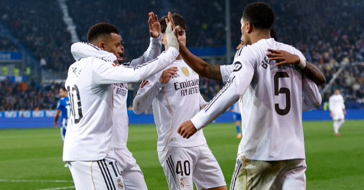 PANGKAS POIN: Kemenangan atas Alaves membuat jarak poin dengan Barcelona sisa 4 poin