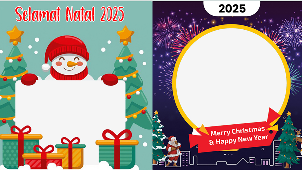 ILUSTRASI twibbone untuk perayaan Natal 2025.