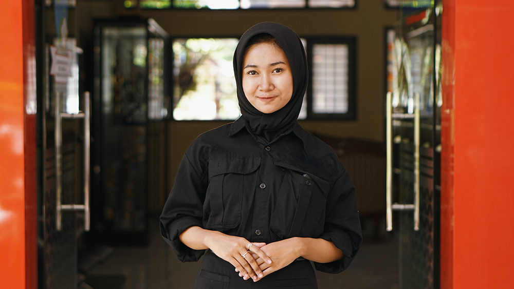 Ratna Yulia Amarta Putri, siswi SMKN 1 Banyuwangi jurusan Broadcasting dan Perfilman.
