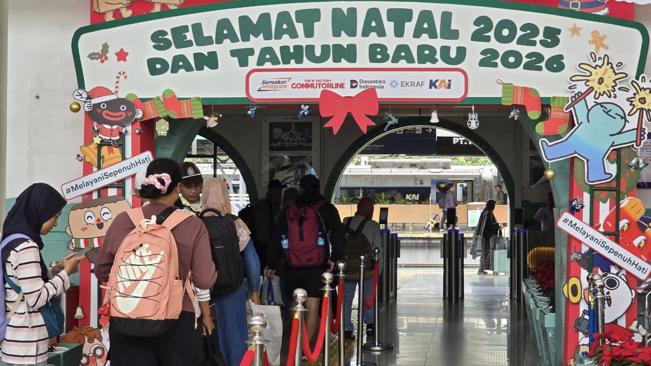 Penjualan tiket KAI Nataru 2025/2026 tembus 3,87 juta.