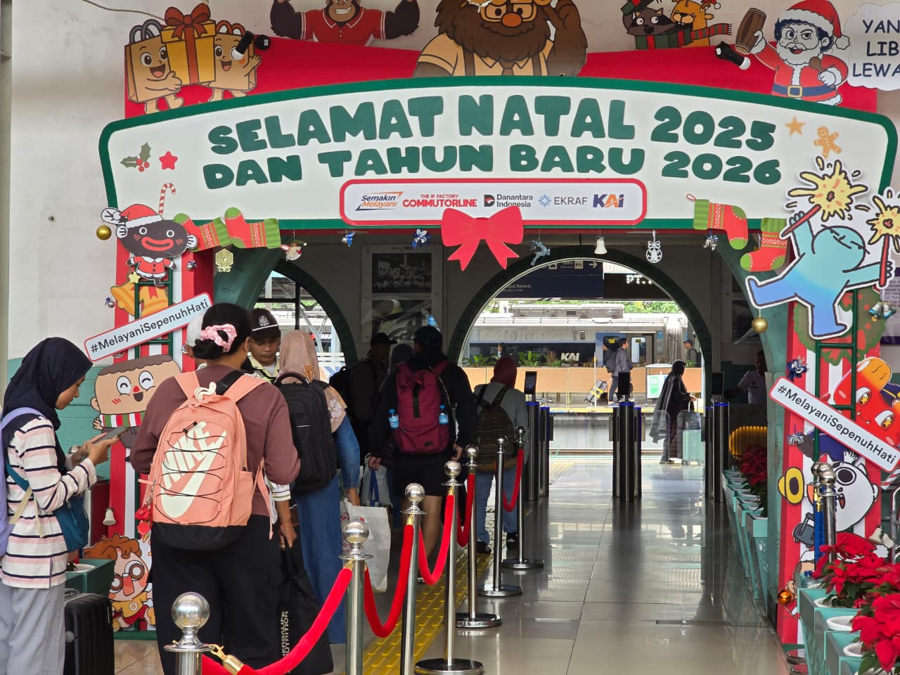 KAI mencatat 4,17 juta penumpang Nataru.