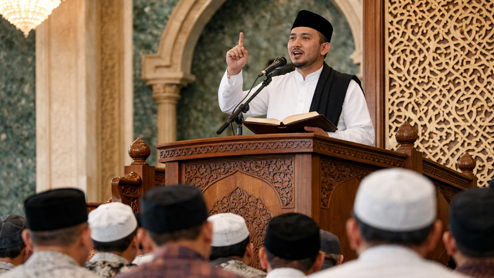 Contoh naskah Khutbah Jumat, singkat, padat, dan jelas.