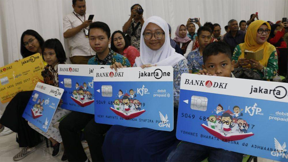 Ilustrasi siswa penerima Kartu Jakarta Pintar atau KJP.