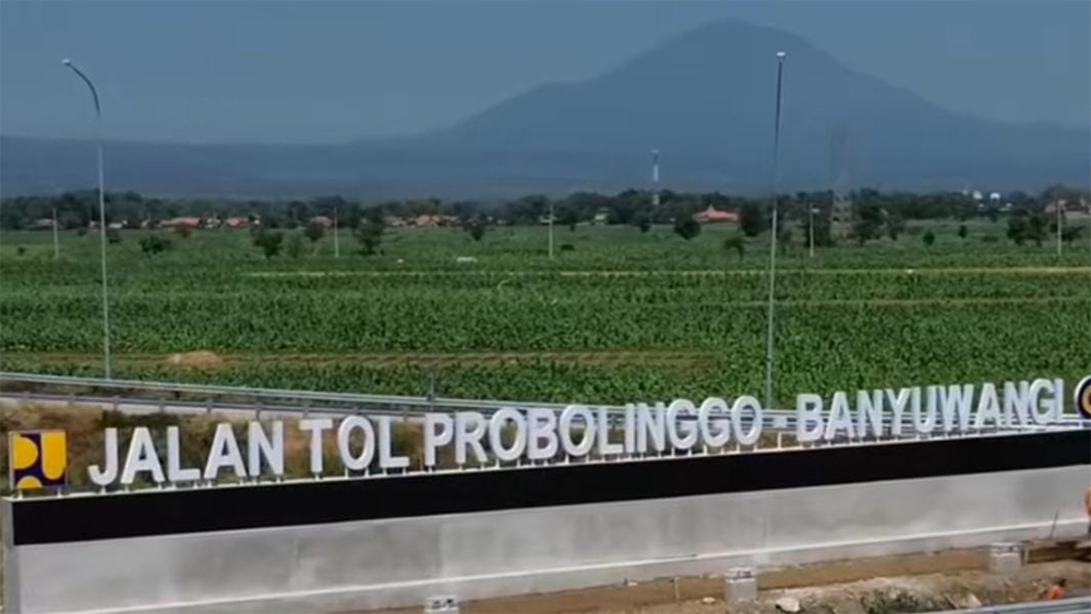Salah satu trase tol Prosiwangi di Probolinggo timur.