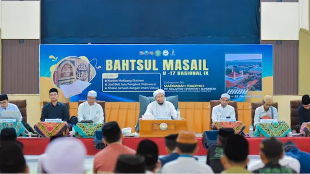 Bahtsul Masail tentang hukum mukbang digelar antar pesantren yang digelar di Pondok Pesantren Salafiyah Syafi