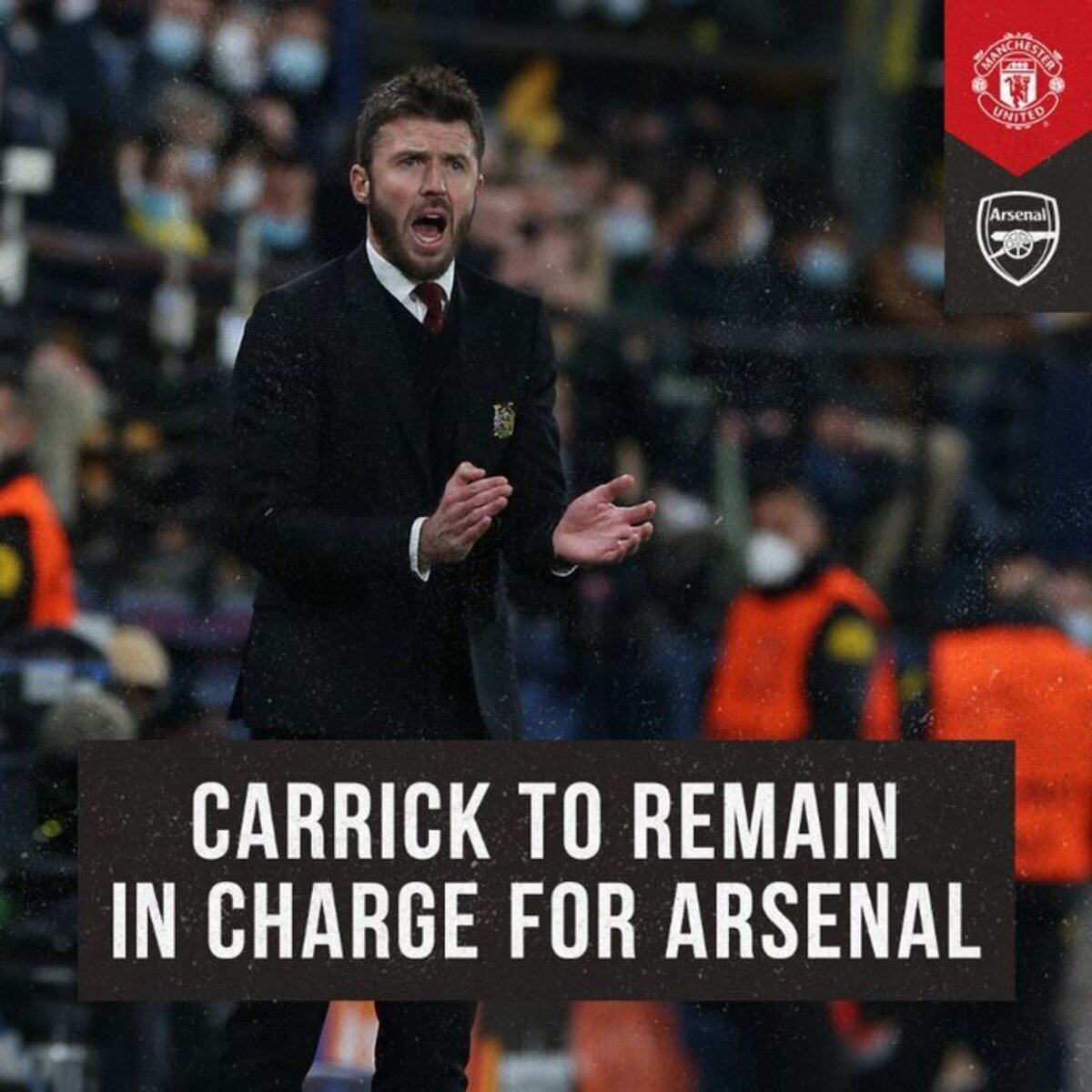 CALON KUAT: Michael Carrick jadi calon caretaker kuat Setan Merah