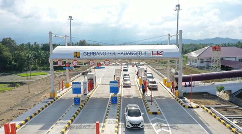 DIBUKA FUNGSIONAL: Jalan Tol Sigli-Banda Aceh Seksi 1 Padang Tiji-Seulimeum.